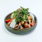 Qisqichbaqasimon baqlajon salatasi