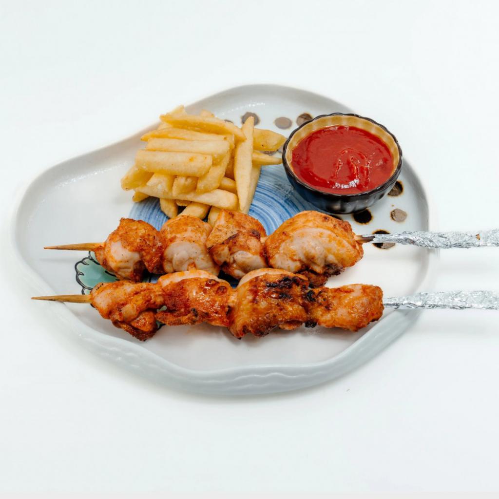 Kartoshkali tovuqli shashlik